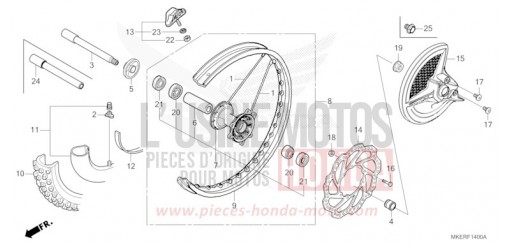 FRONT WHEEL CRF450RS de 2025